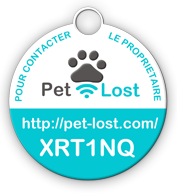 Pet-Lost : médaille connectée QR Code, NFC et Géolocalisation pour chien et chat